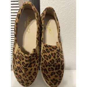 Unbridled Rita Leopard Print Slip On Shoes Size 8.5
